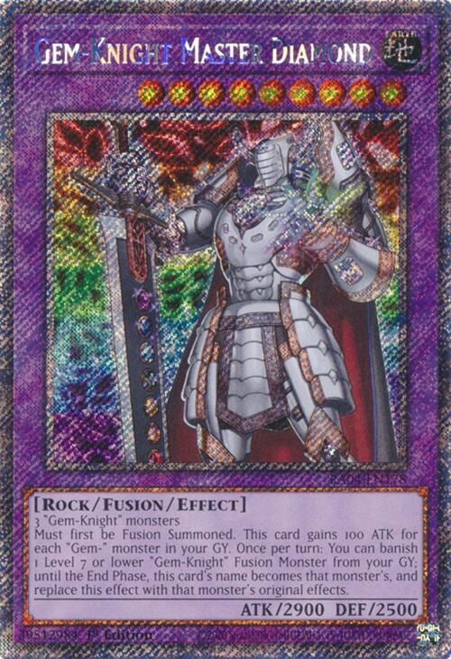 Gem-Knight Master Diamond [RA04-EN178] Platinum Secret Rare | Gaming Infinity