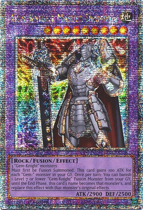Gem-Knight Master Diamond [RA04-EN178] Quarter Century Secret Rare | Gaming Infinity