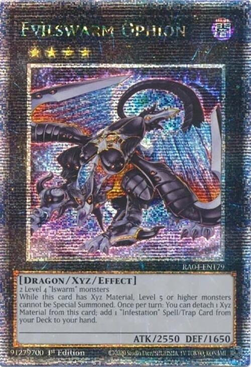 Evilswarm Ophion [RA04-EN179] Quarter Century Secret Rare | Gaming Infinity