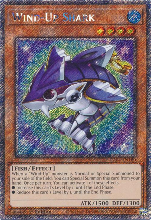 Wind-Up Shark [RA04-EN180] Platinum Secret Rare | Gaming Infinity