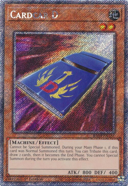 Cardcar D [RA04-EN181] Platinum Secret Rare | Gaming Infinity