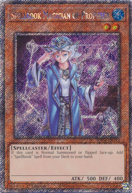 Spellbook Magician of Prophecy [RA04-EN183] Platinum Secret Rare | Gaming Infinity