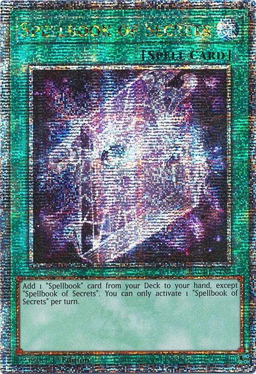 Spellbook of Secrets [RA04-EN189] Quarter Century Secret Rare | Gaming Infinity