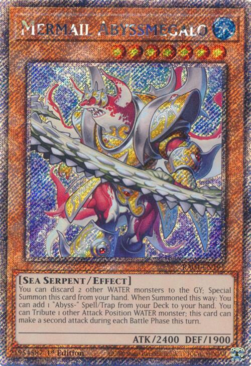 Mermail Abyssmegalo [RA04-EN191] Platinum Secret Rare | Gaming Infinity