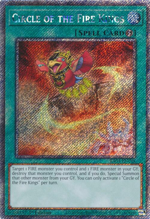 Circle of the Fire Kings [RA04-EN195] Platinum Secret Rare | Gaming Infinity