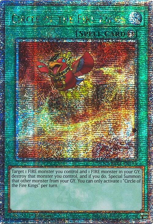 Circle of the Fire Kings [RA04-EN195] Quarter Century Secret Rare | Gaming Infinity