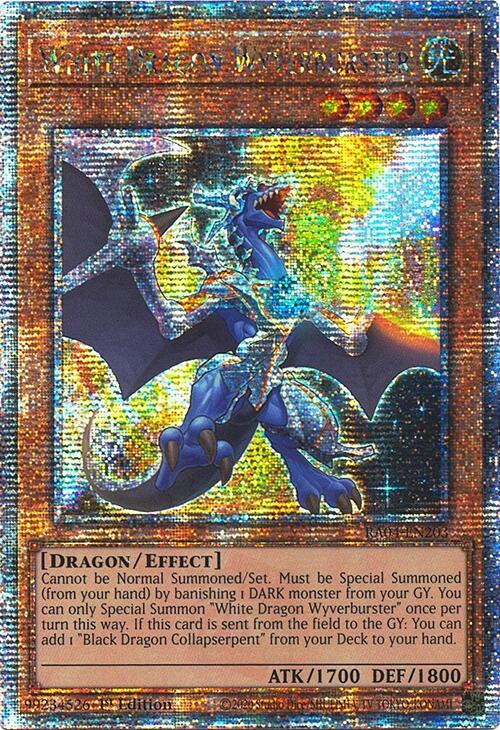 White Dragon Wyverburster [RA04-EN203] Quarter Century Secret Rare | Gaming Infinity