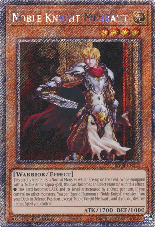 Noble Knight Medraut [RA04-EN205] Platinum Secret Rare | Gaming Infinity