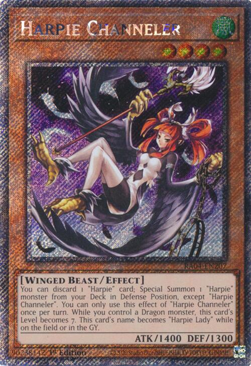 Harpie Channeler [RA04-EN207] Platinum Secret Rare | Gaming Infinity