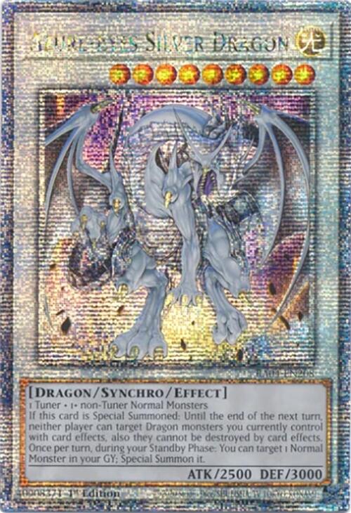Azure-Eyes Silver Dragon [RA04-EN208] Quarter Century Secret Rare | Gaming Infinity
