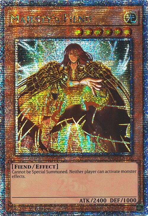 Majesty's Fiend [RA04-EN216] Quarter Century Secret Rare | Gaming Infinity