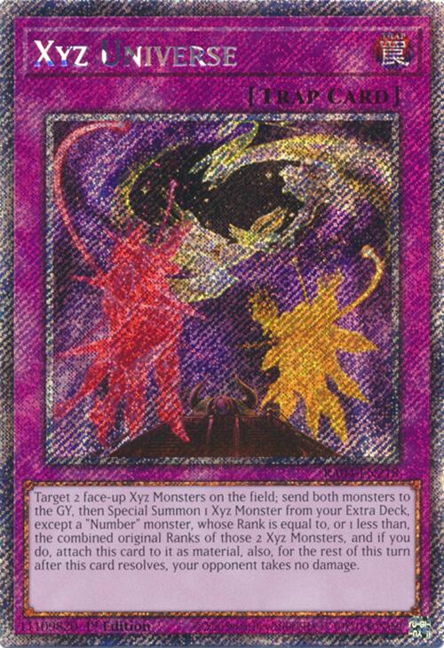 Xyz Universe [RA04-EN218] Platinum Secret Rare | Gaming Infinity