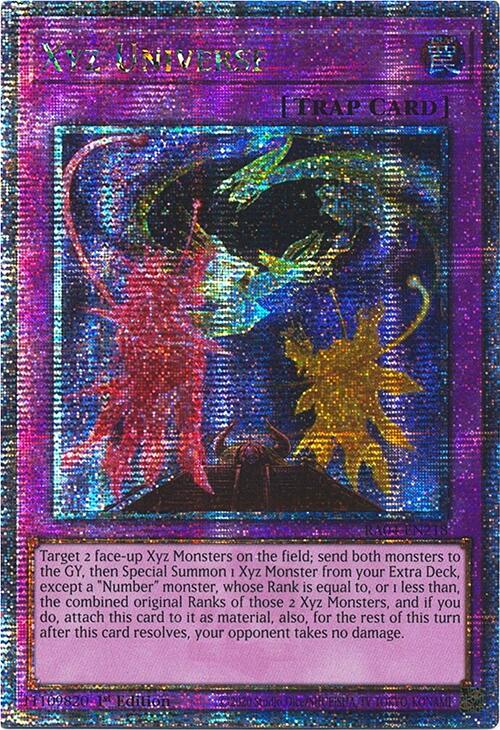 Xyz Universe [RA04-EN218] Quarter Century Secret Rare | Gaming Infinity