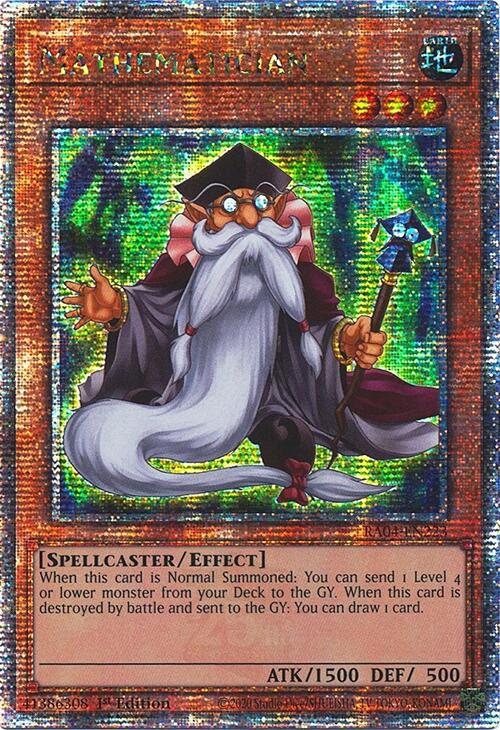Mathematician [RA04-EN223] Quarter Century Secret Rare | Gaming Infinity