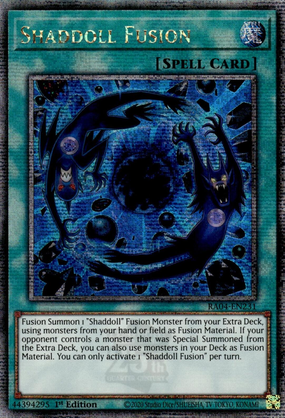 Shaddoll Fusion [RA04-EN231] Quarter Century Secret Rare | Gaming Infinity