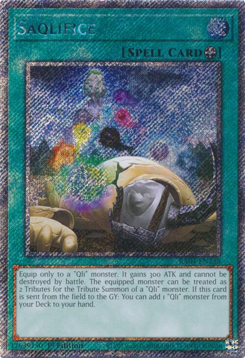Saqlifice [RA04-EN238] Platinum Secret Rare | Gaming Infinity