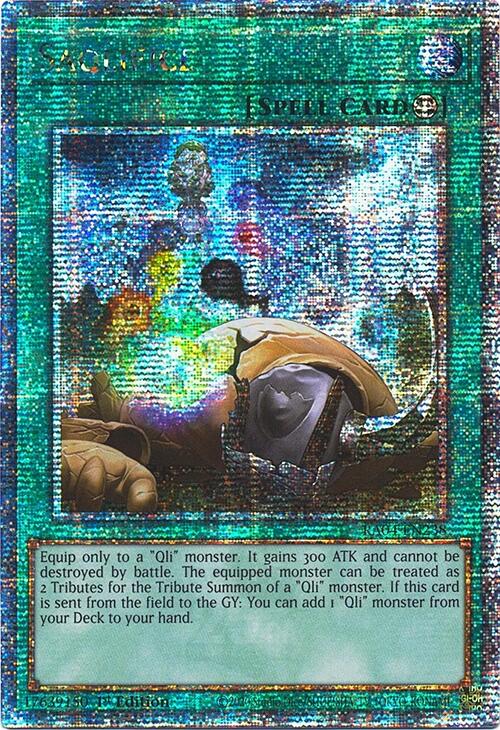 Saqlifice [RA04-EN238] Quarter Century Secret Rare | Gaming Infinity