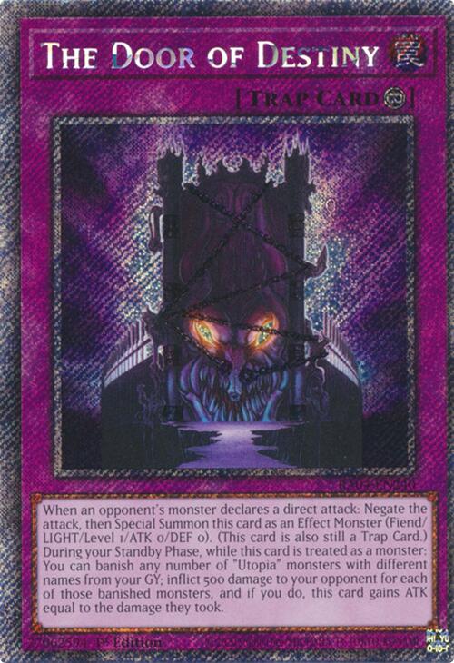 The Door of Destiny [RA04-EN240] Platinum Secret Rare | Gaming Infinity