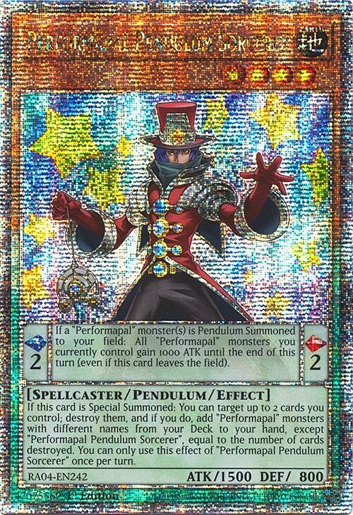 Performapal Pendulum Sorcerer [RA04-EN242] Quarter Century Secret Rare | Gaming Infinity