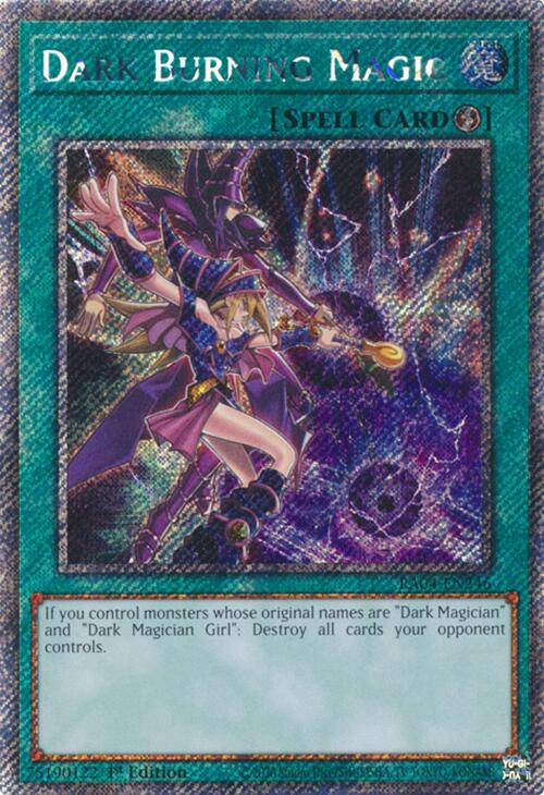 Dark Burning Magic [RA04-EN246] Platinum Secret Rare | Gaming Infinity
