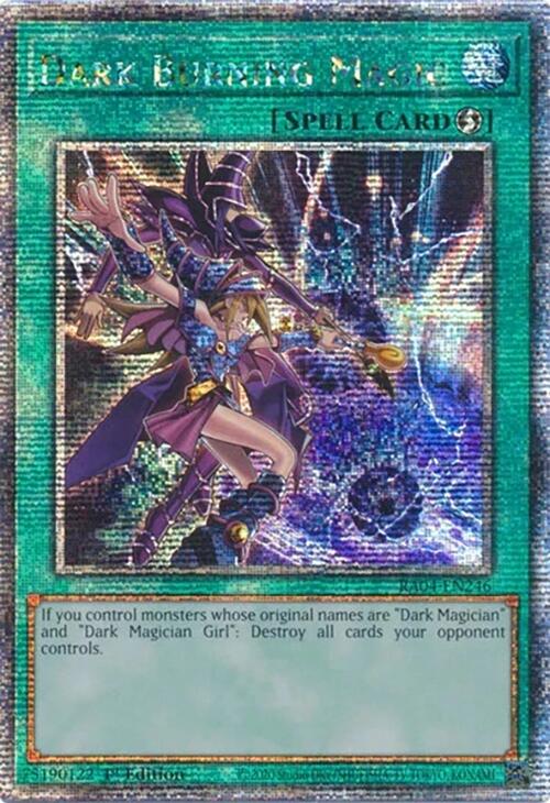 Dark Burning Magic [RA04-EN246] Quarter Century Secret Rare | Gaming Infinity