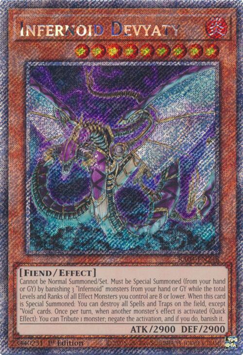 Infernoid Devyaty [RA04-EN248] Platinum Secret Rare | Gaming Infinity