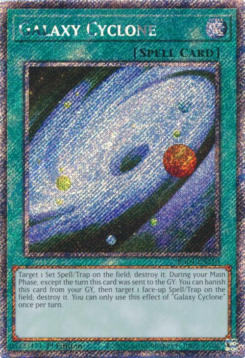 Galaxy Cyclone [RA04-EN250] Platinum Secret Rare | Gaming Infinity