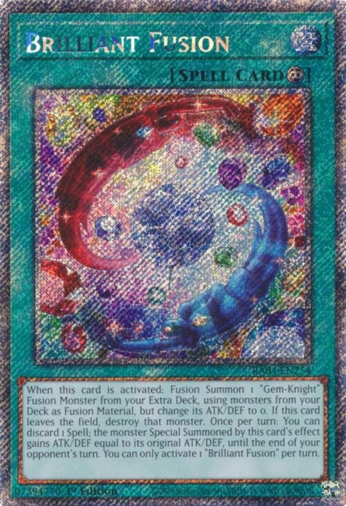 Brilliant Fusion [RA04-EN254] Platinum Secret Rare | Gaming Infinity