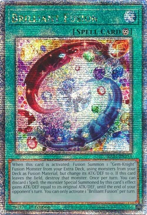 Brilliant Fusion [RA04-EN254] Quarter Century Secret Rare | Gaming Infinity