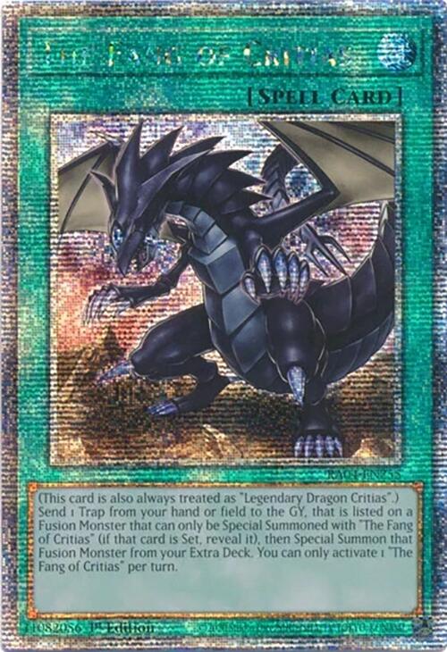 The Fang of Critias [RA04-EN255] Quarter Century Secret Rare | Gaming Infinity