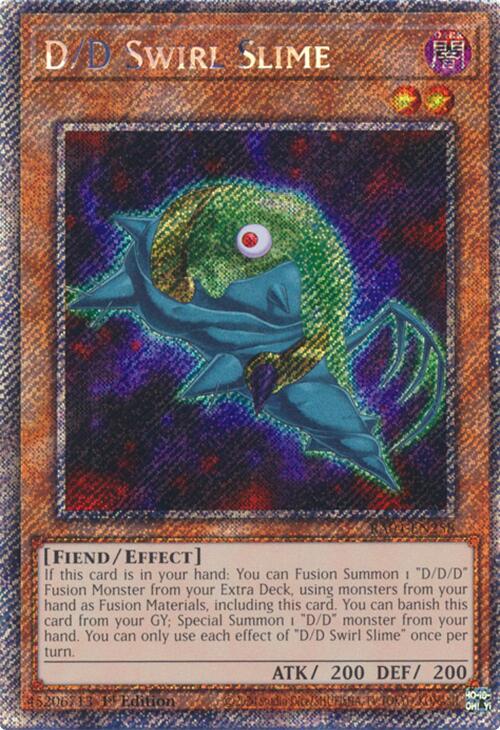 D/D Swirl Slime [RA04-EN258] Platinum Secret Rare | Gaming Infinity