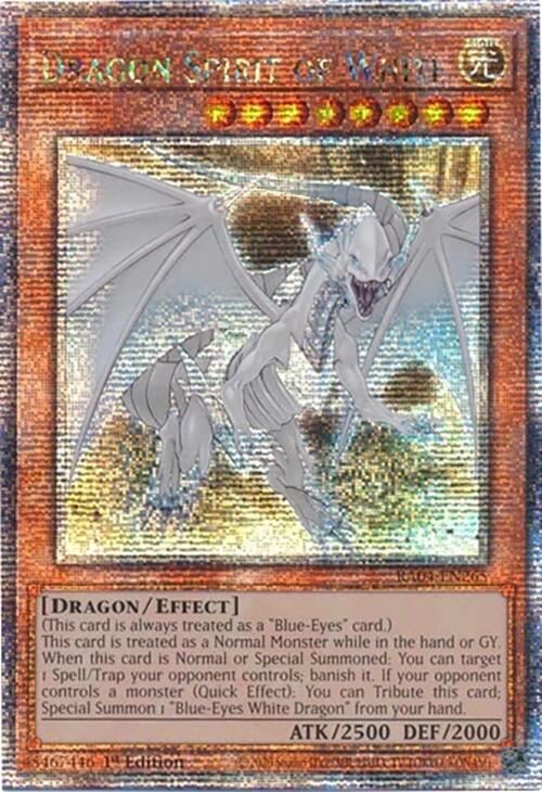 Dragon Spirit of White [RA04-EN265] Quarter Century Secret Rare | Gaming Infinity