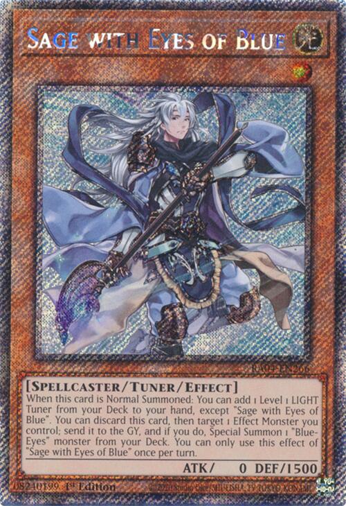 Sage with Eyes of Blue [RA04-EN266] Platinum Secret Rare | Gaming Infinity