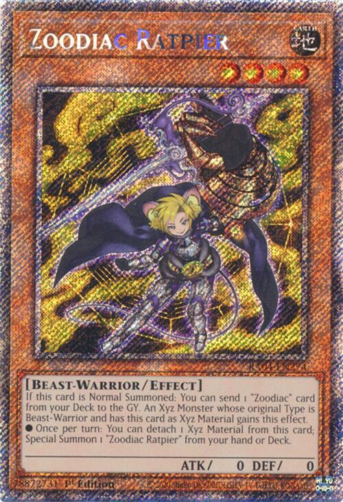Zoodiac Ratpier [RA04-EN274] Platinum Secret Rare | Gaming Infinity