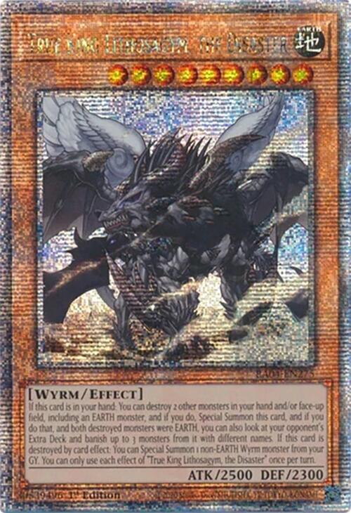 True King Lithosagym, the Disaster [RA04-EN275] Quarter Century Secret Rare | Gaming Infinity