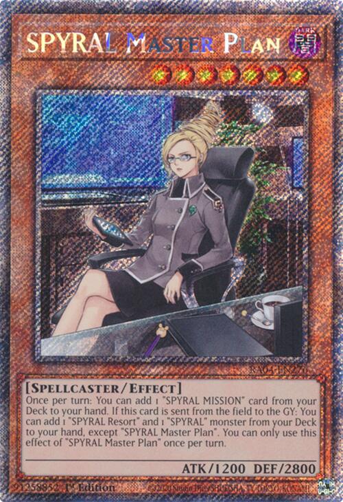 SPYRAL Master Plan [RA04-EN276] Platinum Secret Rare | Gaming Infinity