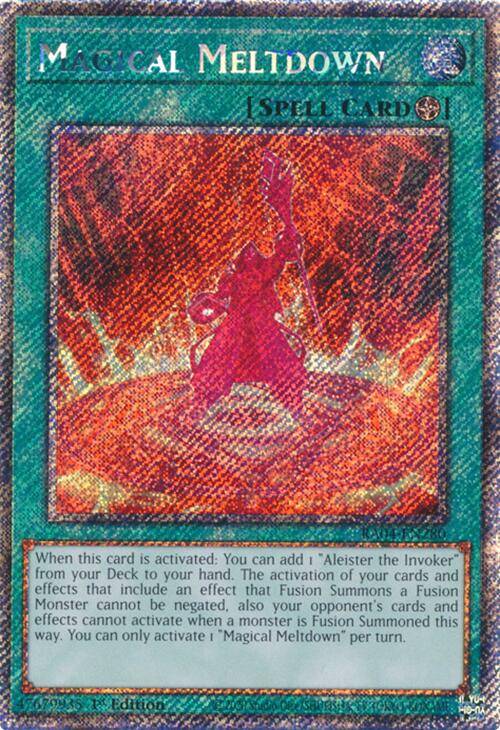 Magical Meltdown [RA04-EN280] Platinum Secret Rare | Gaming Infinity
