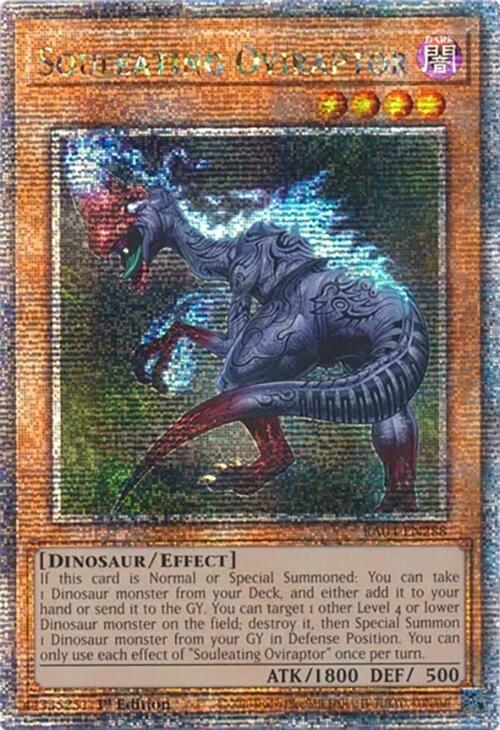 Souleating Oviraptor [RA04-EN288] Quarter Century Secret Rare | Gaming Infinity