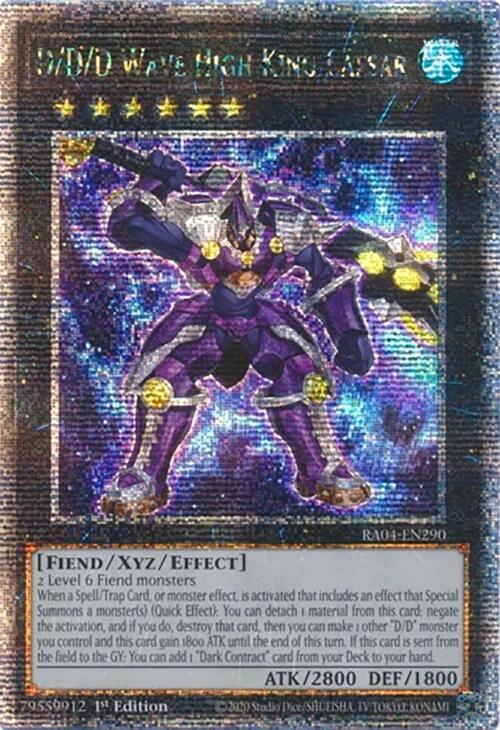 D/D/D Wave High King Caesar [RA04-EN290] Quarter Century Secret Rare | Gaming Infinity
