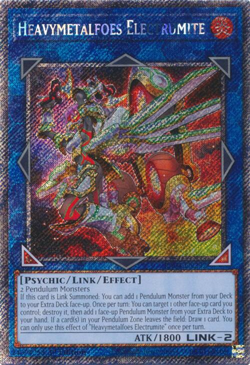 Heavymetalfoes Electrumite [RA04-EN292] Platinum Secret Rare | Gaming Infinity