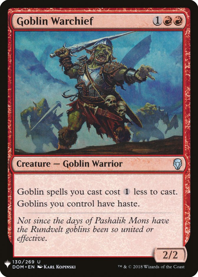 Goblin Warchief [The List] | Gaming Infinity