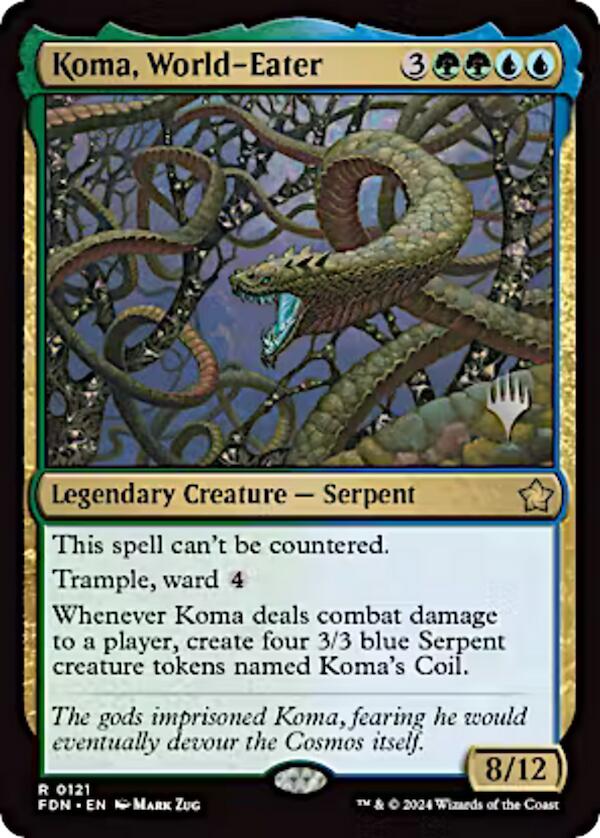 Koma, World-Eater (Promo Pack) [Aetherdrift Promos] | Gaming Infinity
