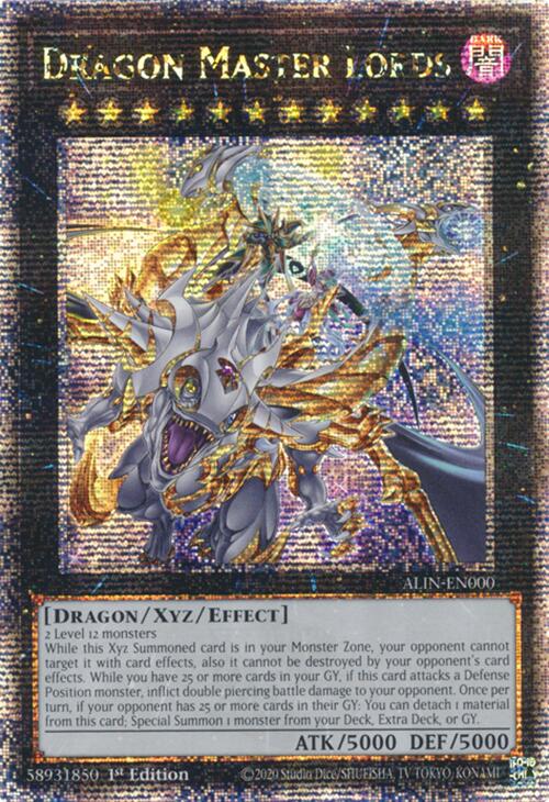 Dragon Master Lords [ALIN-EN000] Quarter Century Secret Rare | Gaming Infinity