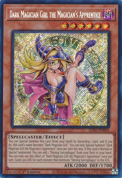 Dark Magician Girl the Magician's Apprentice [ALIN-EN004] Secret Rare | Gaming Infinity