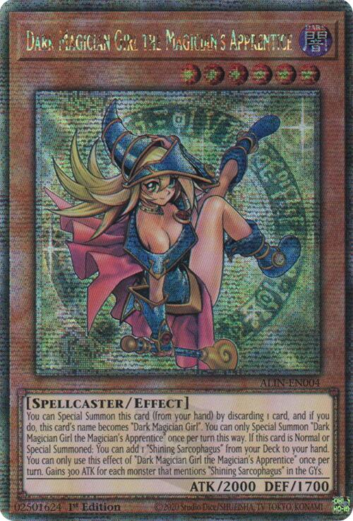Dark Magician Girl the Magician's Apprentice [ALIN-EN004] Quarter Century Secret Rare | Gaming Infinity