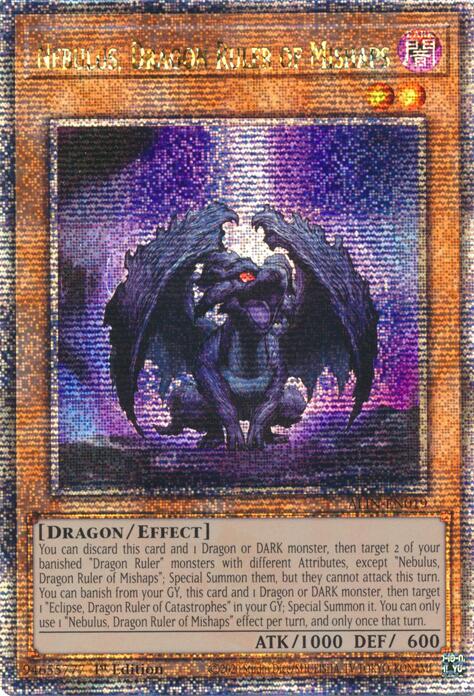 Nebulus, Dragon Ruler of Mishaps [ALIN-EN019] Quarter Century Secret Rare | Gaming Infinity