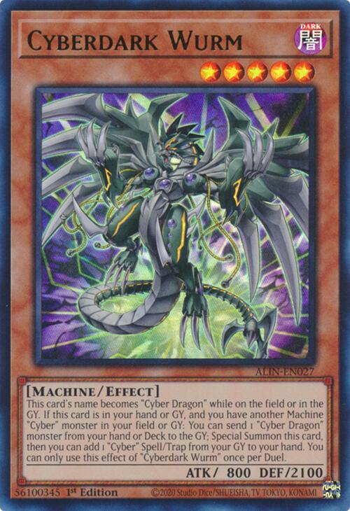 Cyberdark Wurm [ALIN-EN027] Ultra Rare | Gaming Infinity
