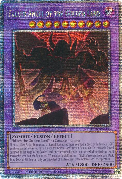 Fallen Angel of the Golden Land [ALIN-EN036] Quarter Century Secret Rare | Gaming Infinity