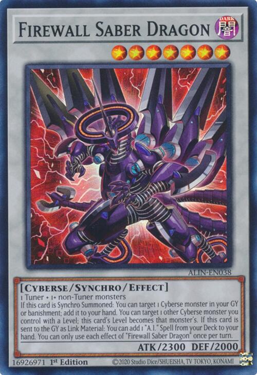 Firewall Saber Dragon [ALIN-EN038] Super Rare | Gaming Infinity