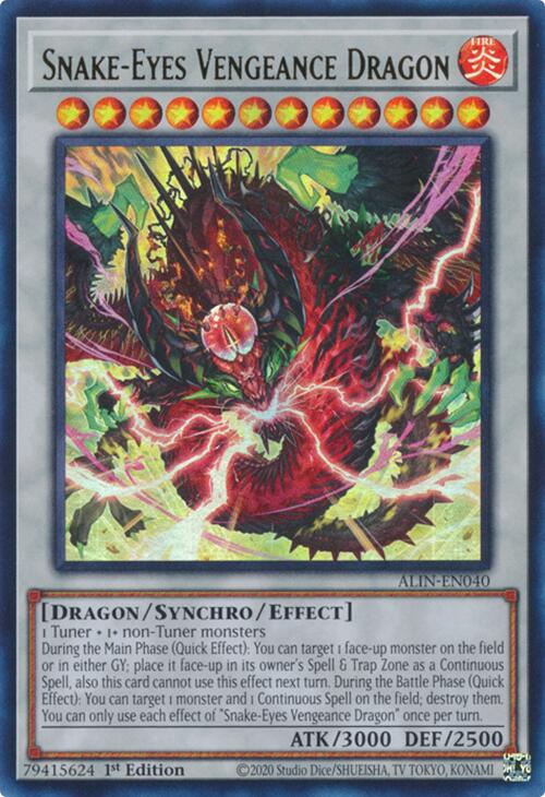 Snake-Eyes Vengeance Dragon [ALIN-EN040] Ultra Rare | Gaming Infinity